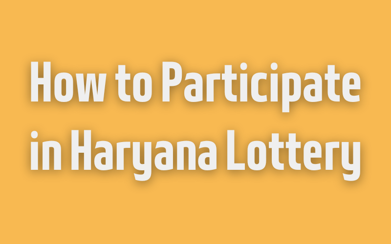 how to participate in haryana lottery