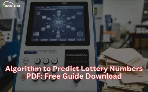 algorithm to predict lottery numbers pdf